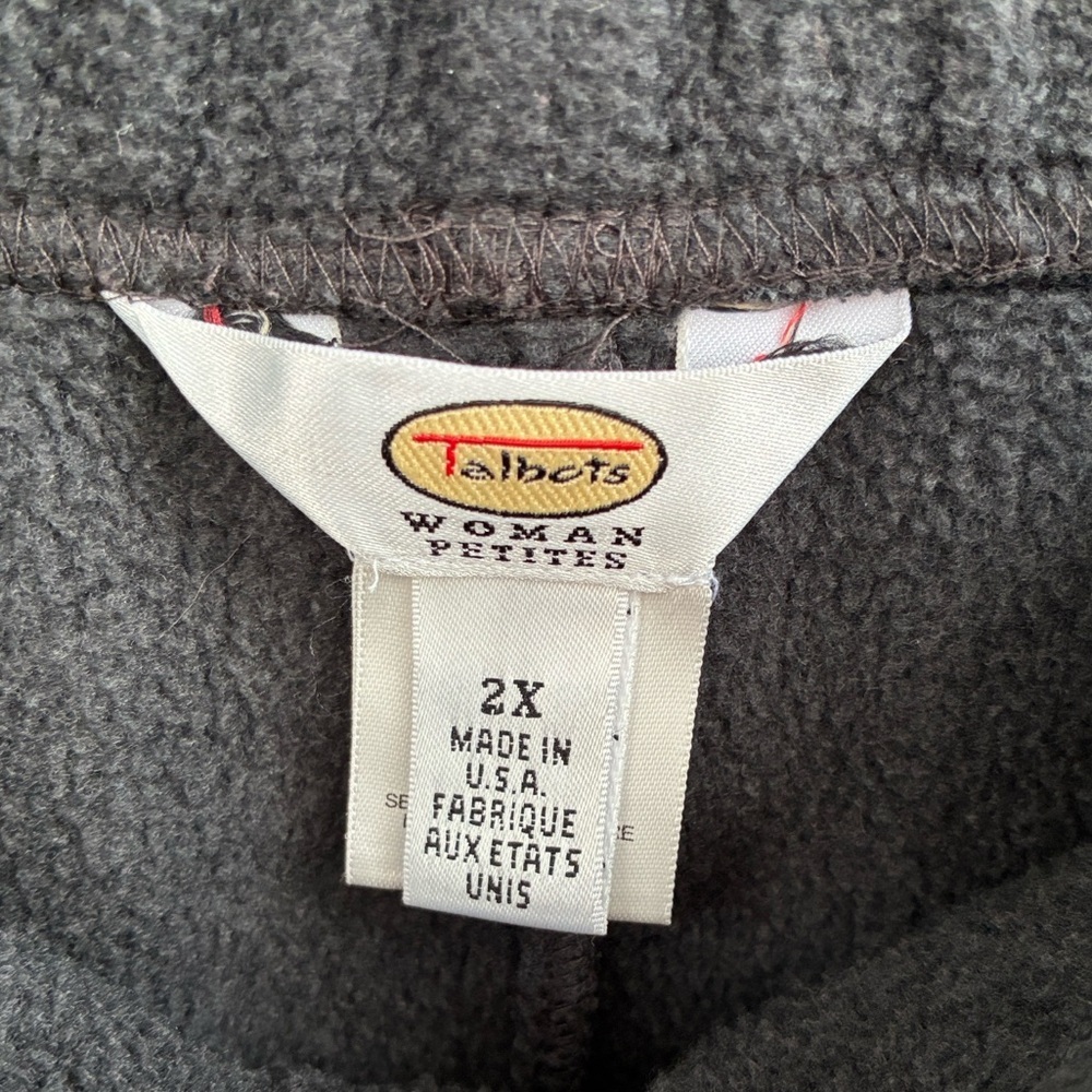 Talbots Women's Polartec Charcoal Gray Cozy Fleece Lounge Pants 2X Petite - Picture 4 of 16